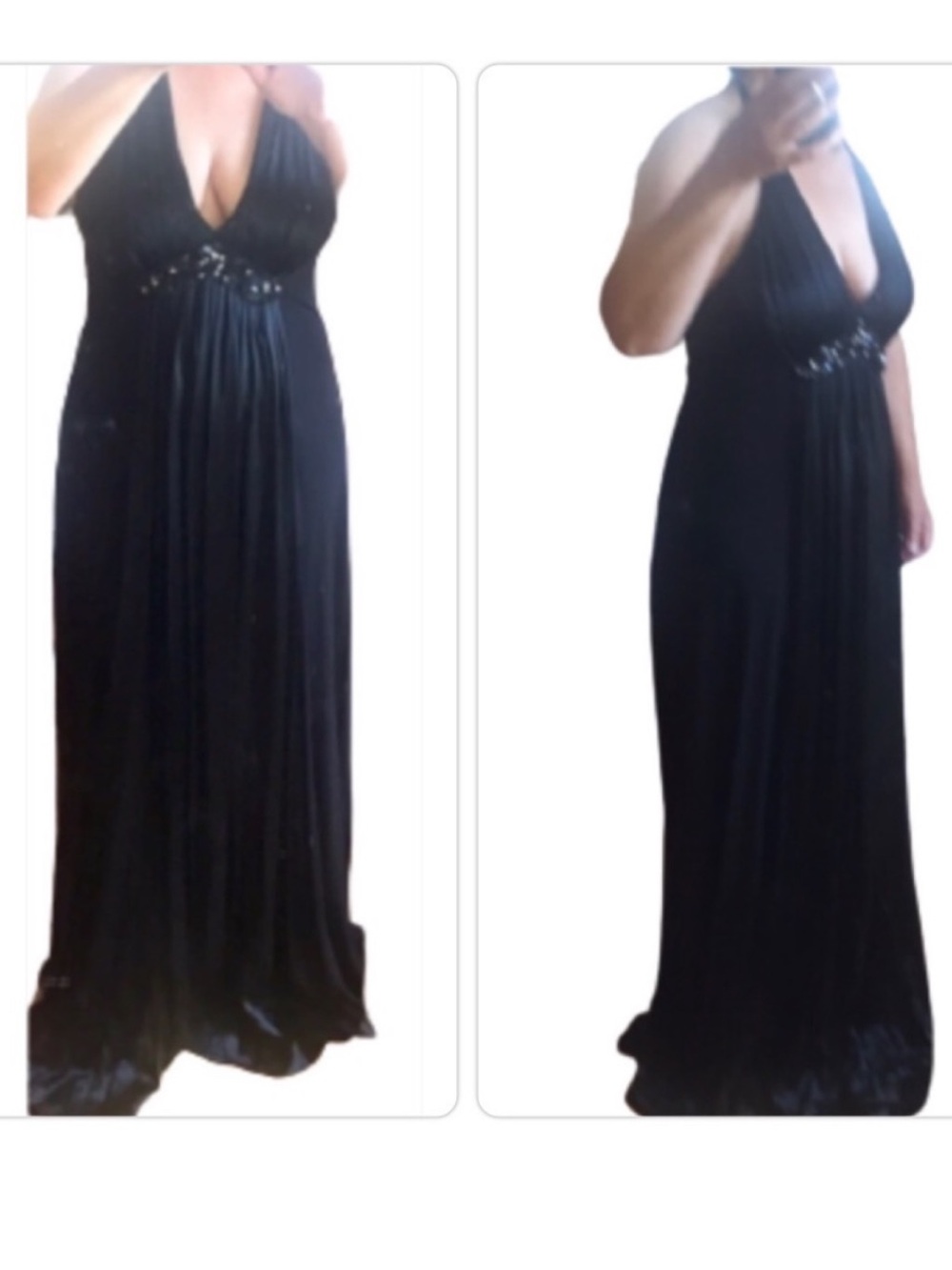 BCBG max Azria maxi halter evening dress NWT